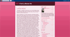 Desktop Screenshot of cestlabonnevie.blogspot.com