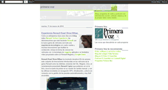 Desktop Screenshot of primera-voz.blogspot.com
