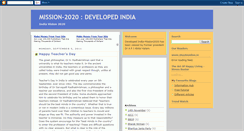 Desktop Screenshot of developed-india-mission2020.blogspot.com