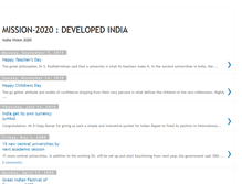 Tablet Screenshot of developed-india-mission2020.blogspot.com