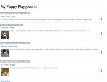 Tablet Screenshot of mypuppyplayground.blogspot.com