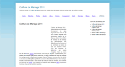 Desktop Screenshot of coiffuredemariage2011.blogspot.com