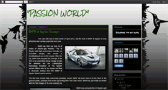 Desktop Screenshot of passionofworld.blogspot.com