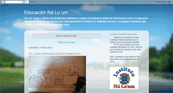 Desktop Screenshot of educacionnaluum.blogspot.com