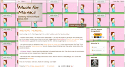 Desktop Screenshot of musicformaniacs.blogspot.com