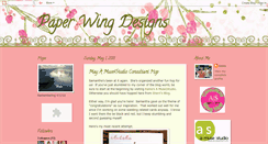 Desktop Screenshot of paperwingdesigns.blogspot.com