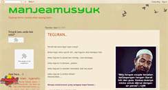 Desktop Screenshot of manjeamusyuk.blogspot.com