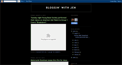 Desktop Screenshot of blogginwithjend.blogspot.com