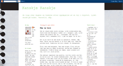 Desktop Screenshot of kanskjeloggen.blogspot.com