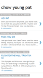 Mobile Screenshot of chowyoungpat.blogspot.com