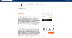 Desktop Screenshot of pro-physio.blogspot.com