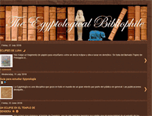 Tablet Screenshot of egyptologicalbibliophile.blogspot.com