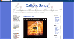 Desktop Screenshot of catholicsongs.blogspot.com