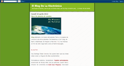 Desktop Screenshot of elblogdelaelectronica.blogspot.com