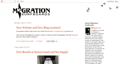 Desktop Screenshot of migrationsurf.blogspot.com