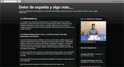 Desktop Screenshot of dolordeespaldayalgomas.blogspot.com