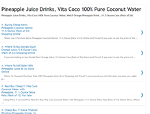 Tablet Screenshot of pineapplejuicedrinks.blogspot.com