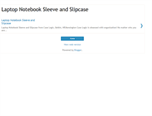 Tablet Screenshot of laptop-notebook-sleeve.blogspot.com