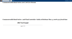 Desktop Screenshot of livestreamindiavsaustraliacricket.blogspot.com