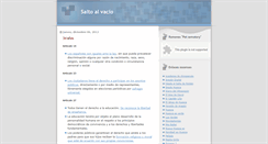 Desktop Screenshot of elsaltoalvacio.blogspot.com