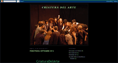 Desktop Screenshot of criaturadelarte.blogspot.com