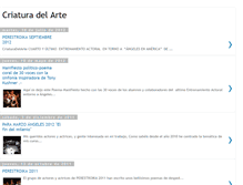 Tablet Screenshot of criaturadelarte.blogspot.com