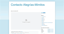 Desktop Screenshot of contactoalegriasmimitos.blogspot.com