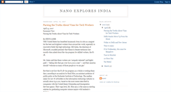 Desktop Screenshot of nanoexploresindia.blogspot.com