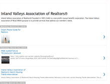 Tablet Screenshot of inlandvalleysassociationofrealtors.blogspot.com