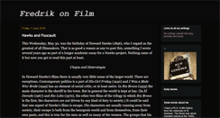 Desktop Screenshot of fredrikonfilm.blogspot.com