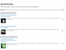 Tablet Screenshot of greenthesky.blogspot.com