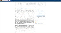 Desktop Screenshot of findpolicerecords.blogspot.com