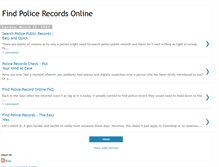 Tablet Screenshot of findpolicerecords.blogspot.com