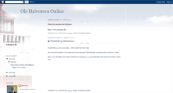 Desktop Screenshot of olehalvorsenonline.blogspot.com
