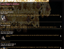 Tablet Screenshot of lastnightsglitter.blogspot.com