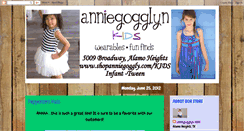 Desktop Screenshot of anniegogglynkids.blogspot.com