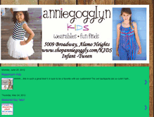 Tablet Screenshot of anniegogglynkids.blogspot.com