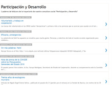 Tablet Screenshot of participacionydesarrollo.blogspot.com