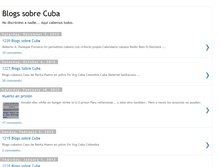 Tablet Screenshot of blogssobrecuba.blogspot.com