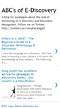 Mobile Screenshot of ediscoverybasics.blogspot.com