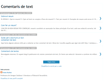Tablet Screenshot of comentarisdetext.blogspot.com