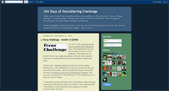 Desktop Screenshot of 365daysofdecluttering.blogspot.com