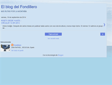 Tablet Screenshot of elblogdelfondillero.blogspot.com