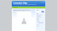 Desktop Screenshot of conexionwap.blogspot.com