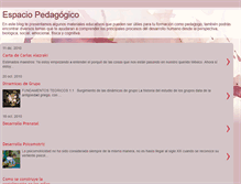 Tablet Screenshot of espaciopedagogico-ugmtux.blogspot.com