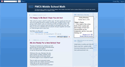 Desktop Screenshot of fmcsmiddleschoolmath.blogspot.com