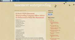 Desktop Screenshot of basementwaterproofing-1.blogspot.com