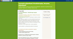 Desktop Screenshot of leczenie-pijawkami.blogspot.com