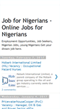 Mobile Screenshot of jobfornigerians.blogspot.com