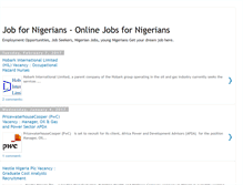 Tablet Screenshot of jobfornigerians.blogspot.com
